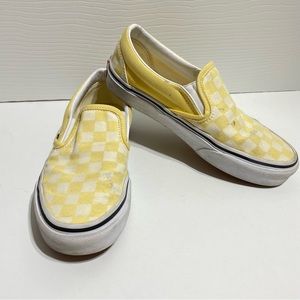 Vans Checkered Slip On Shoes Womens size 5